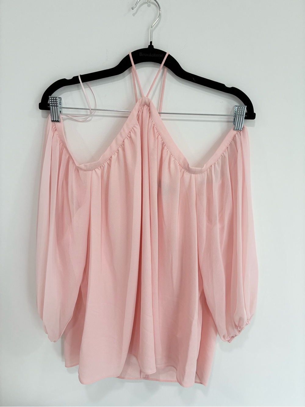 1. State Blush Pink Off-the-Shoulder Top with Double Straps